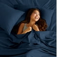 thumbnail image 3 of Bare Home Premium 1800 Ultra-Soft Double Brushed Microfiber Bulk Pack, Standard, 12 Pack, Dark Blue, 3 of 4