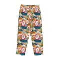 thumbnail image 5 of Balery Retro Summer Stamp print Women's Pajama Pants,Ultra Lightweight Pjs,Lounge Pant-, 5 of 9