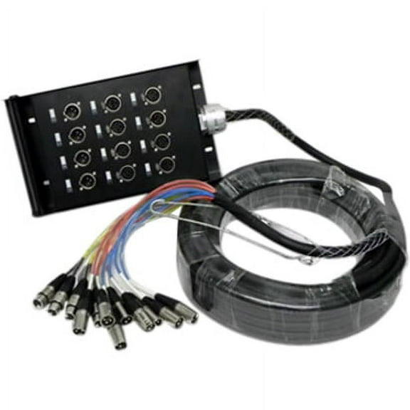 SAEM-8x4x50 - 8 Channel XLR Color Coded Snake Cable - 50 Feet
