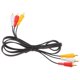 thumbnail image 1 of 3 pares de cable AV de 1,5 metros Línea de audio y video Tres en la línea de audio de DVD 3RCA Línea de color Lotus Head, 1 of 6