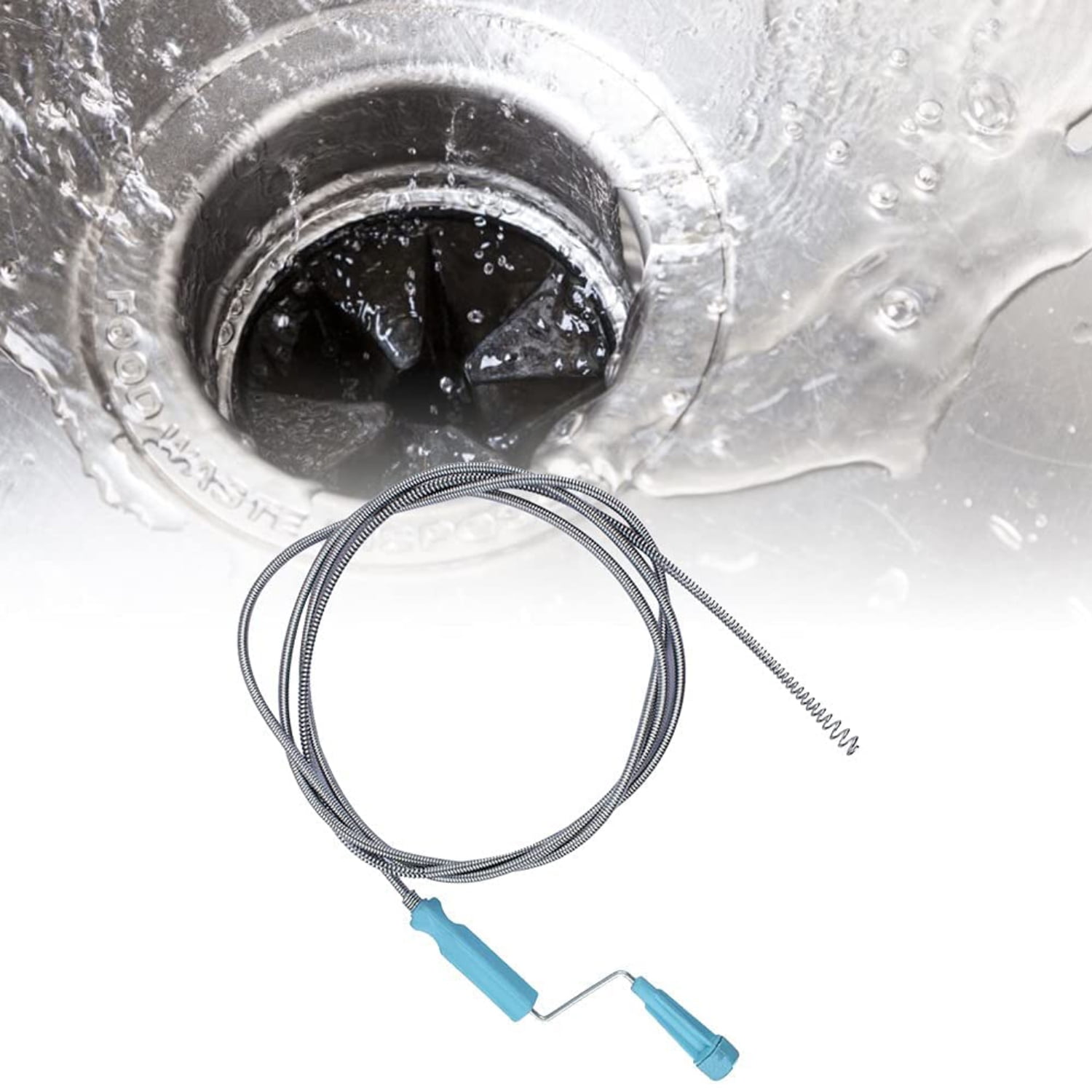 60/90cm Spring Pipe Dredging Tool Flexible Grabber Pickup Snake Cable Aid  Grab TrashA Drain Auger Unclog Hair Drains Sink Toilet