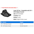 thumbnail image 2 of Lower Pan - Compatible with 2011 - 2018 Subaru Forester 2012 2013 2014 2015 2016 2017, 2 of 2