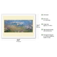 thumbnail image 2 of Water Lilies - Giverny Gardens France - From an Original Color Painting by Claude Monet c.1915 - Fine Art Rolled Canvas Print 27in x 40in, 2 of 4