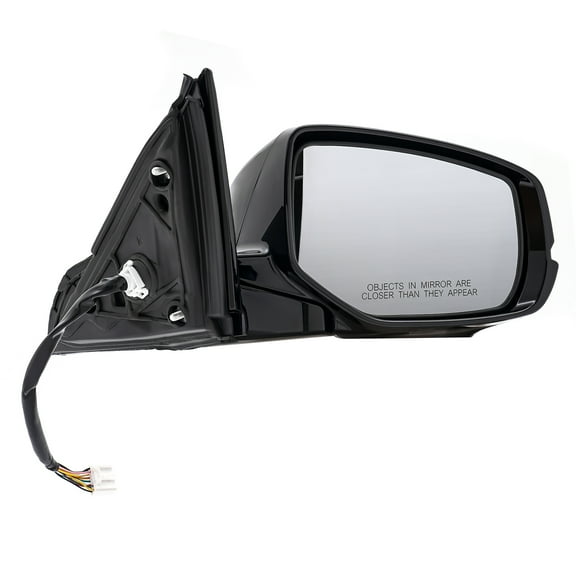 Front Passenger Side Rearview Mirror for 2013-2016 Honda Accord, Heated Power Lenses, Turn Signals, Camera, Direct OEM Replacement