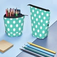 thumbnail image 4 of Kdxio Telescopic Pencil Bag Pen Holder Stationery Case,Stand-up Retractable Transformer Bag Organizer for Christmas Holiday(Teal Turquoise And White Polka Dot), 4 of 6