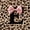 Brown Black E, variant on Erosebridal Chic Cheetah Printed Black Out Curtains For Kids,Black Letter M Monogrammed Curtains Pack of 2 (42x63 Each)