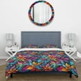 thumbnail image 3 of Designart "Radiant Boho Mandala IV" Multicolor Paisley Bedding Covert Set - Bohemian & Eclectic Bed Set With 1 Sham, 3 of 5