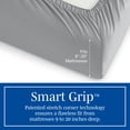 thumbnail image 4 of Wamsutta 1846 4-Piece 400 Thread Count Gray Flannel Egyptian Giza Cotton Percale Bed Sheets, King-Deep Pocket, 4 of 10