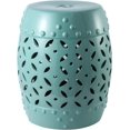 thumbnail image 4 of Sigtua 17 in. Garden Stool, Side Table Indoor Ceramic, Outdoor Stool, Patio Decor, Mint Green, 4 of 6