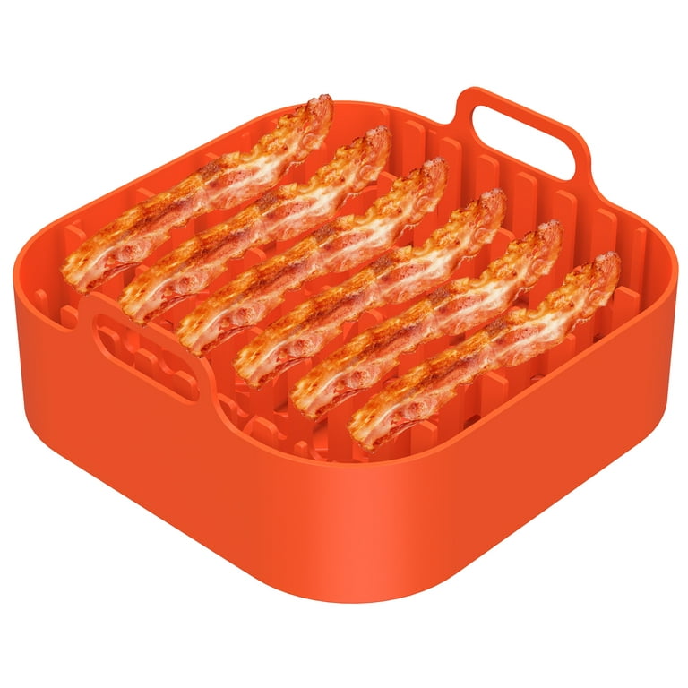 silicone bacon trays Baking Pan Reusable Bacon Tray Bacon Cooking Plate