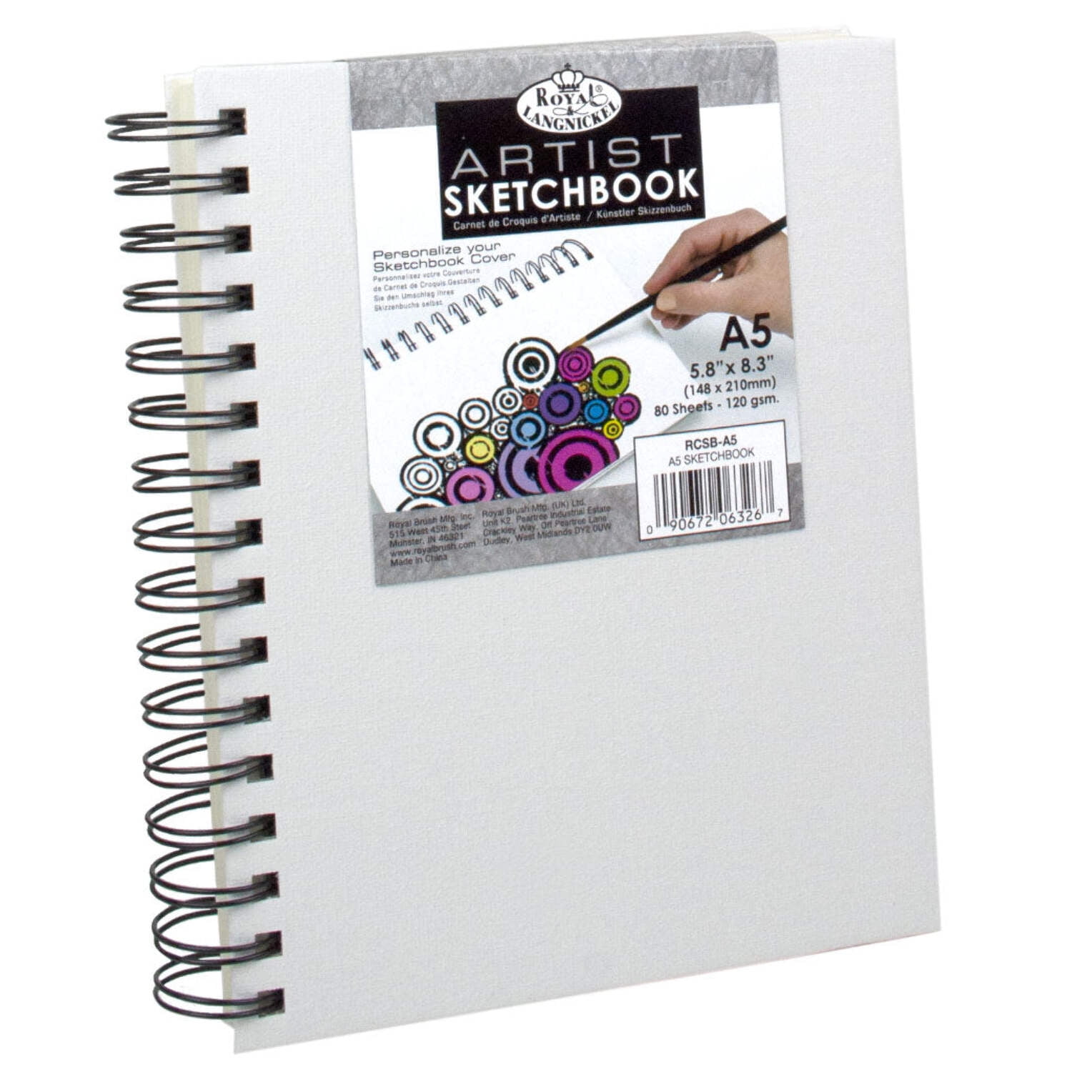 Royal & Langnickel Essentials™ Canvas Cover Artist Sketchbook