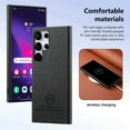 thumbnail image 4 of Dteck Case for Samsung Galaxy S25 Ultra,Slim Premium Canvas Grain PU Leather,Soft TPU Bumper,Non-Slip Anti-Scratch Shock-Absorbent,Protective Phone Cover for Samsung Galaxy S25 Ultra,Black, 4 of 8
