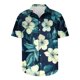 thumbnail image 5 of Camisas de Manga Larga para Hombres Moda Casual Floral Estampado Hawaiano Solapa Botón Superior, Ligero para Primavera Verano, 5 of 9