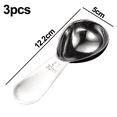 thumbnail image 2 of Cuchara de café Cucharas de café de acero inoxidable Cucharada de mango corto Cucharas medidoras para café Té Azúcar, 2 of 5