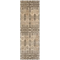 SAFAVIEH Wyndham Ainsley Abstract Floral Wool Runner Rug, Natural/Multi, 2'3" x 13'