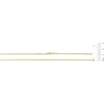 thumbnail image 5 of Floreo 10k Tri-Color Gold 2mm Valentino Link Chain Bracelet or Anklet, 5 of 5