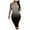 Black, variant on Women's Summer Print Sexy Tank Dress Sleeveless Basic Midi Club Dress