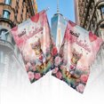 thumbnail image 4 of Hello Valentine’s Day Abyssinian Flower Crown Romantic Pink Floral House Flag 28x40in Double Sided Cat Lover Kitten Owner Gifts Outdoor Decor - 00031, 4 of 5