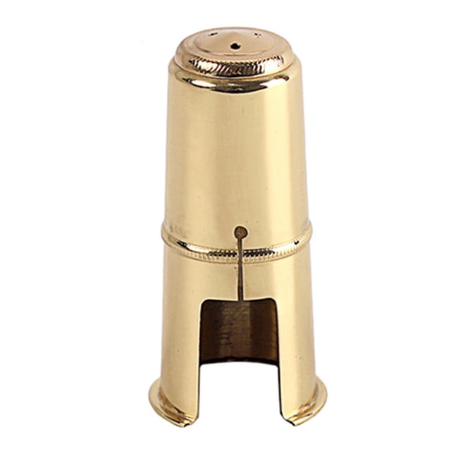 Boquilla de saxofón Baoblaze chapada en oro y plata latón Accesorio de piezas de instrumentos Soprano-Golden