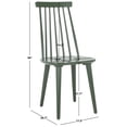 thumbnail image 3 of SAFAVIEH Burris Classic Wood Solid Dining Bistro Chair, Dusty Green (Set of 2), 3 of 14
