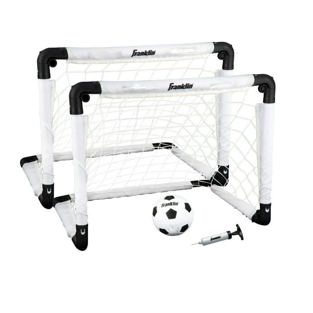 Franklin Sports Indoor Soccer Goal Set Includes Two 22 x 17 Inch