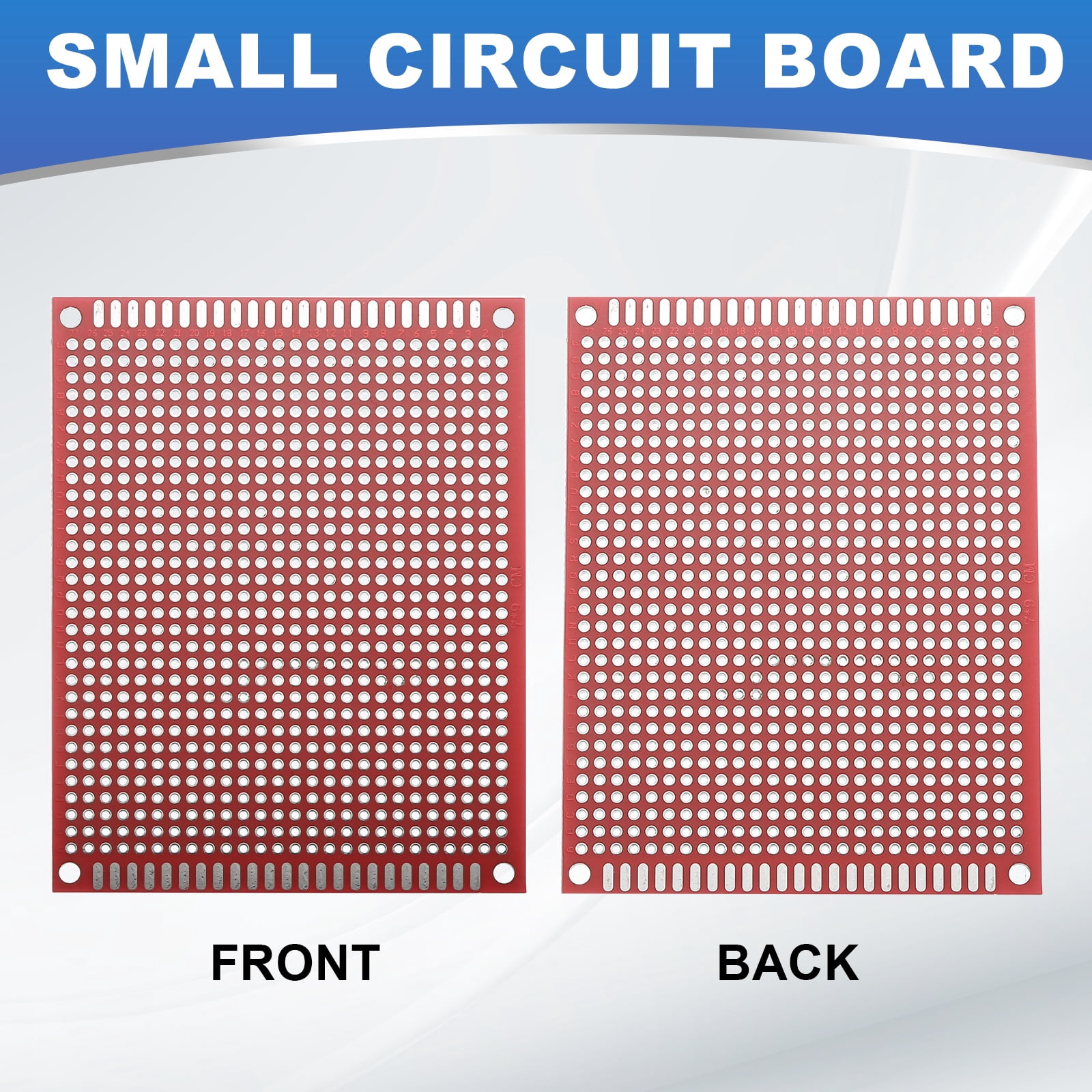 10Pcs Solderable Breadboard, 3.54"x2.76" Red Tinned Circuit Board