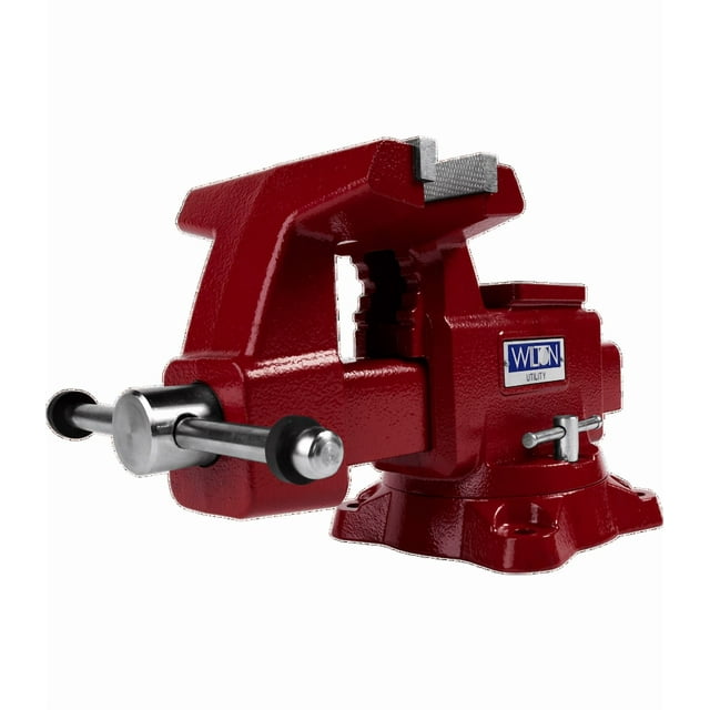 Wilton Tools JPW Industries Vise 28820 Utility; 6 Inch Jaw Opening; 6-1/2 Inch Jaw Width; 360 Degree Swivel Base; Built-In Anvil; Gray