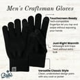 thumbnail image 2 of Britt's Knits Craftsman Knit Tech-Compatible Gloves - Black (Men's), 2 of 6