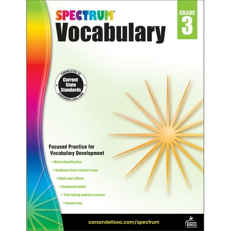 Spectrum Vocabulary, Grade 3 (Best Way To Expand Vocabulary)