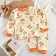 thumbnail image 5 of Toddler Girl Fall Outfits Long Sleeve Cute Printed Pullover Tops and Pants Cotton Loungewear 2 Piece Sets Kids Clothes Boys 3M-7Y, 5 of 5