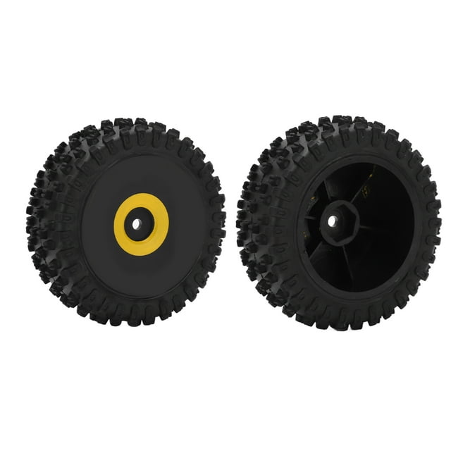 Neumático delantero ANGGREK a escala 1/14 mejora la estabilidad Rueda delantera de coche RC de conducción flexible y Neumático de 75 mm de diámetro para coche de Control remoto