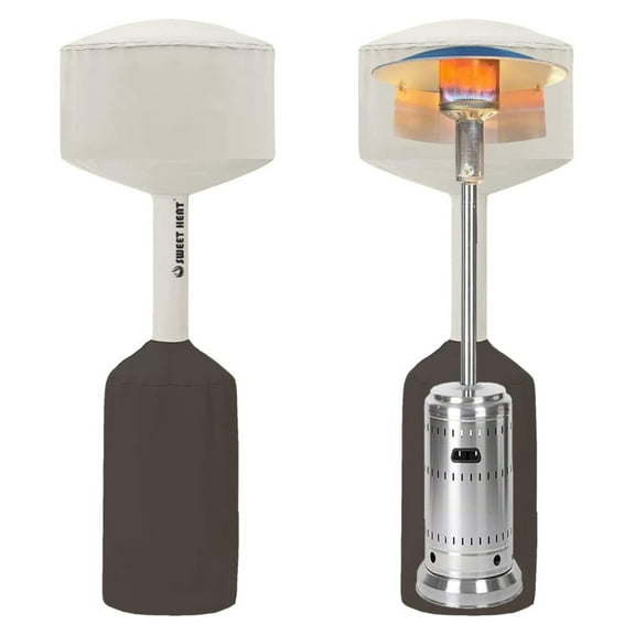 Patio Heater Cover - Beige 2-Tone: The First and Only Patio Heater Cover Designed to Work with Any Heat Reflector…