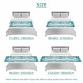 thumbnail image 6 of Seal Bed Runner for King Size Bed, Watercolor Gradient Blue Green Seal Seaweed Sands Soft Bedding Scarf Bedding Protector Slipcover Sofa Throw for Bedroom Hotel Guesthouse, 6 of 8