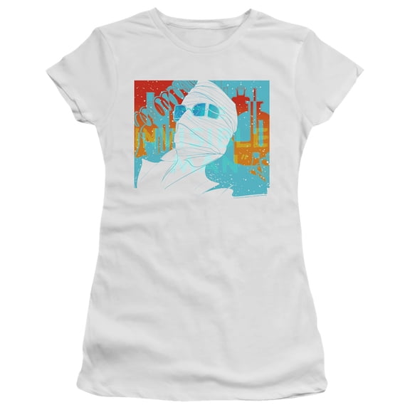 Universal Monsters Wrapped Up S/S Junior Women's T-Shirt Sheer White