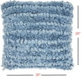 thumbnail image 5 of HomeRoots 386106 20 x 20 in. Loose Luscious Shag Light Blue Throw Pillow, 5 of 5