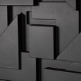 thumbnail image 5 of 24" x 24" Dimensional Textured Shapes Geometric Framed Wall Art with Brown Frame, by DecMode, 5 of 10