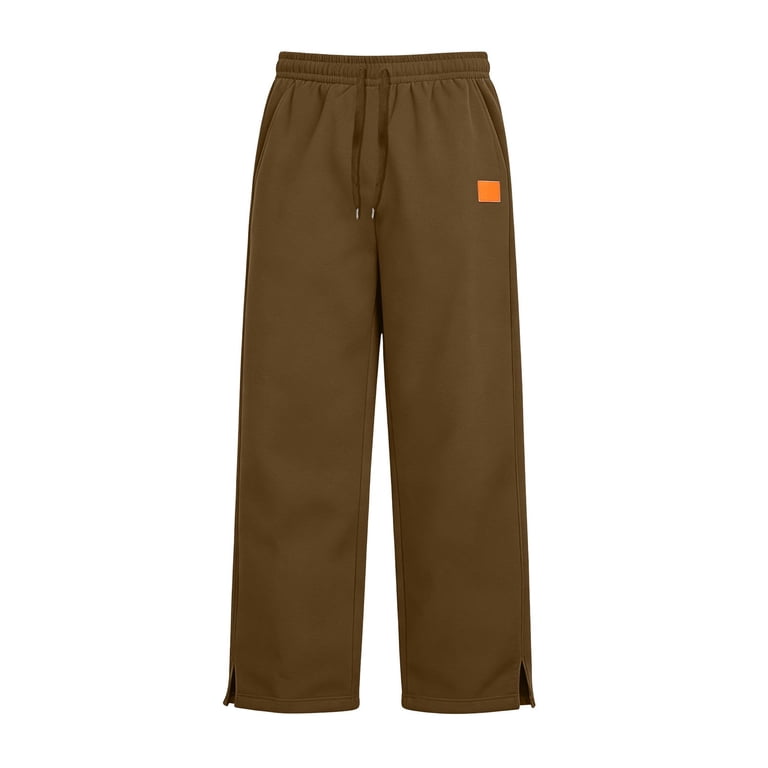 biudgviw Sweatpants for Men with Pockets Side Split Casual Wide Leg ...