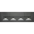 thumbnail image 1 of Toltec Lighting 374-MB-714 Oxford 4 Light Bar Shown In Matte Black Finish With 16 Gold Ice Glass, 1 of 1