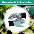 thumbnail image 5 of urorentea 4 Pairs Gardening Gloves for Women, Floral Gardening Gloves with Soft Dots Gloves Women Working Yard Gloves for Yard Cleaning, Fishing, Gardening, Weeding, Planting, Watering, 5 of 7
