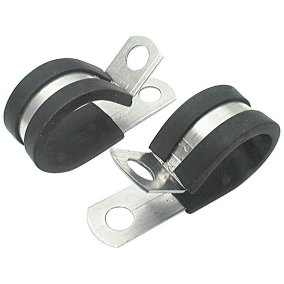 Allstar Performance ALL18304 Adel Line Clamp 0.625 in ID - Rubber Lining - Aluminum - Set of 10