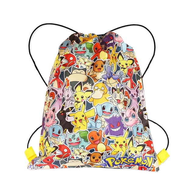 Bolsa con cordón para material escolar de Pokémon para niños con Charmander