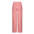 thumbnail image 4 of ohmzyzo Men's Casual Pants Drawstring Gradient Color Print Trousers Loose Fit Straight Leg Pants Lounge Beach Trousers with Pockets Pink XL, 4 of 4
