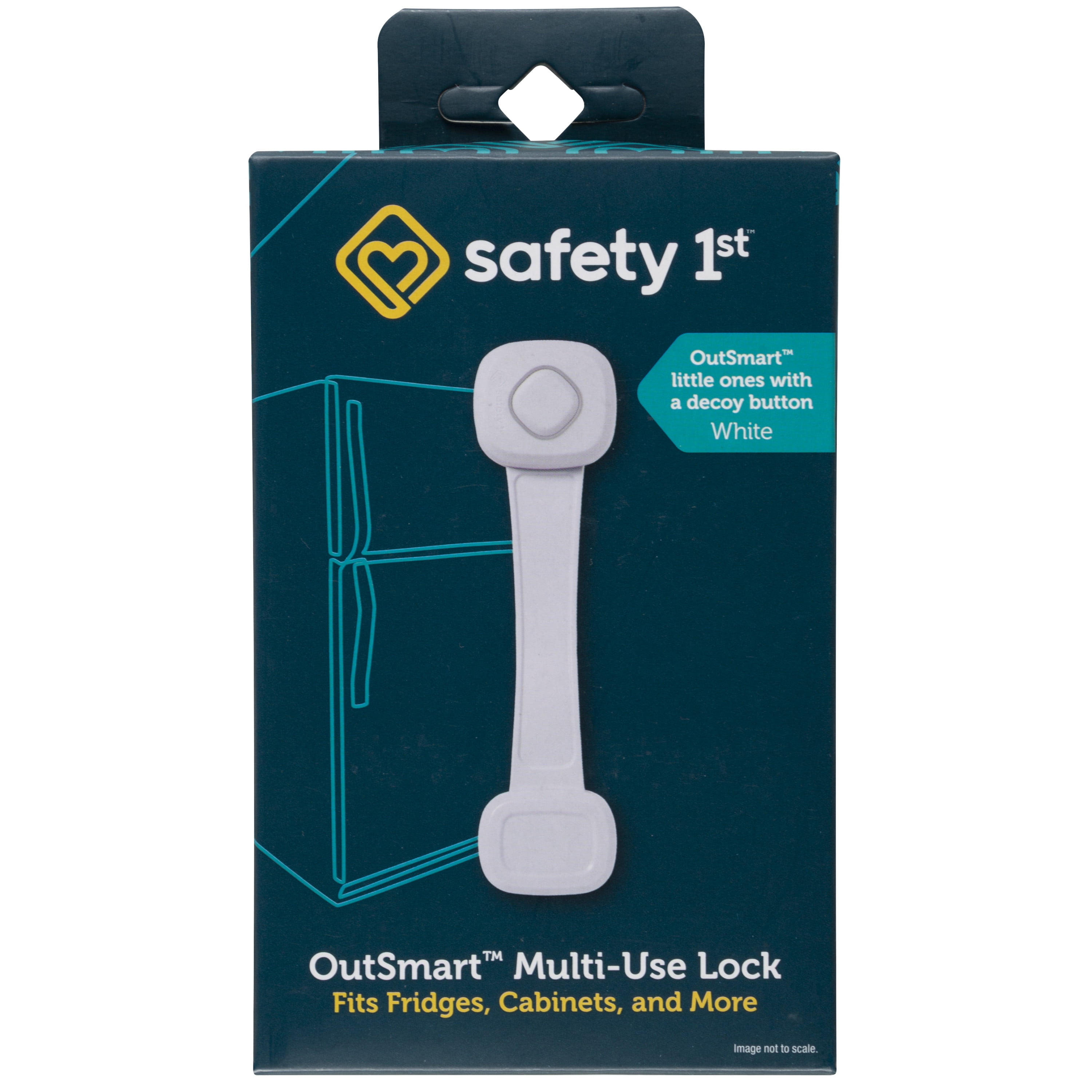 Safety 1st OutSmart White Plastic Multi-Use Lock 1 pk Safety 1st OutSmart White Plastic Multi-Use Lock 1 pk