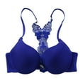 thumbnail image 1 of Wuffmeow Lady Solid Color Bras Women Push Up Bra Deep V Sexy Brassiere Underwear Seamless Bras, 1 of 2