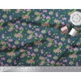 thumbnail image 2 of Soimoi Viscose Chiffon Fabric Leaves & Floral Artistic Print Fabric by Yard 42 Inch Wide, 2 of 3