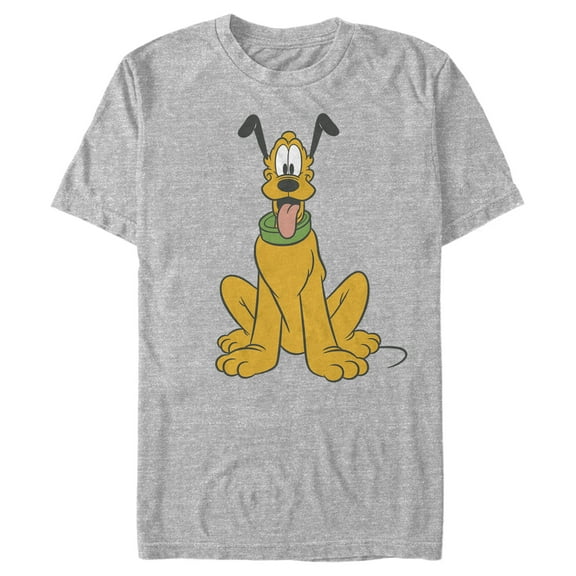 Men's Mickey & Friends Pluto Perked Dog Ears  Graphic Tee Athletic Heather X Large