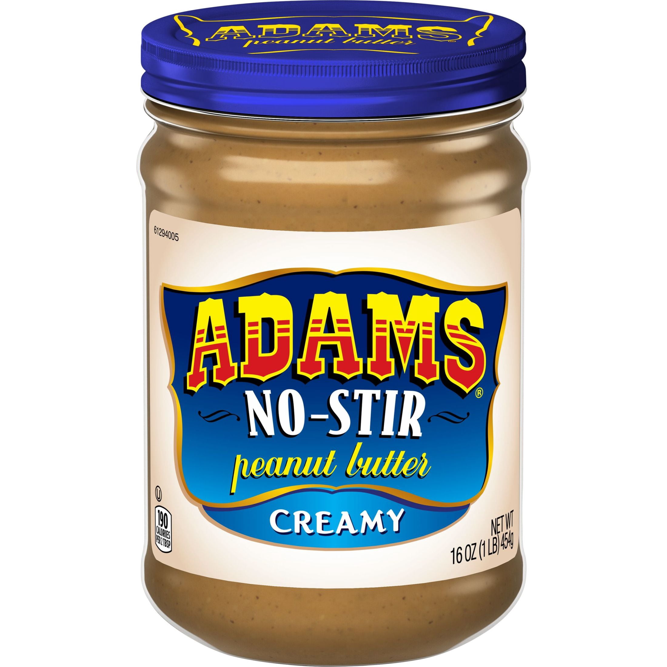 (12 pack) Adams No-Stir Creamy Peanut Butter, 16 oz