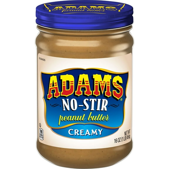 Adams No-Stir Creamy Peanut Butter, 16 oz