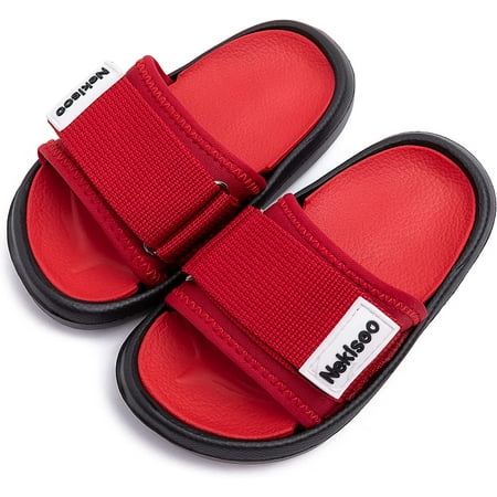 

Toddler Little Kids Summer Sandals Non-Slip Boy Girl Slide Lightweight Beach Water Shoes Shower Pool Slippers