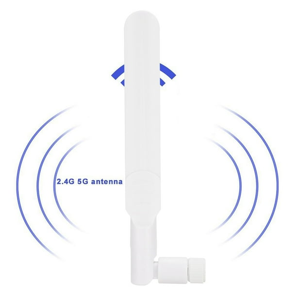 Antena wifi rp-sma de 8 dbi, banda dual de 2,4 ghz y 5 ghz, antena omnidireccional sma para tarjetas de rojo inalámbras con interfaz sma, con tarjetas wifi 9260,